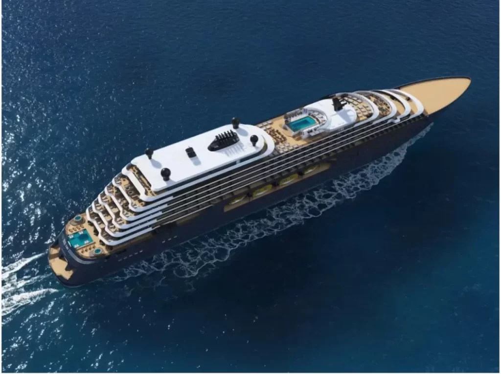 inside-the-gleaming-new-ilma-“superyacht”-cruise-ship-from-the-ritz-carlton:-starting-at-us$6,800-per-person,-the-opulent-vessel-includes-a-pool-deck,-five-restaurants,-six-bars,-and-a-spa