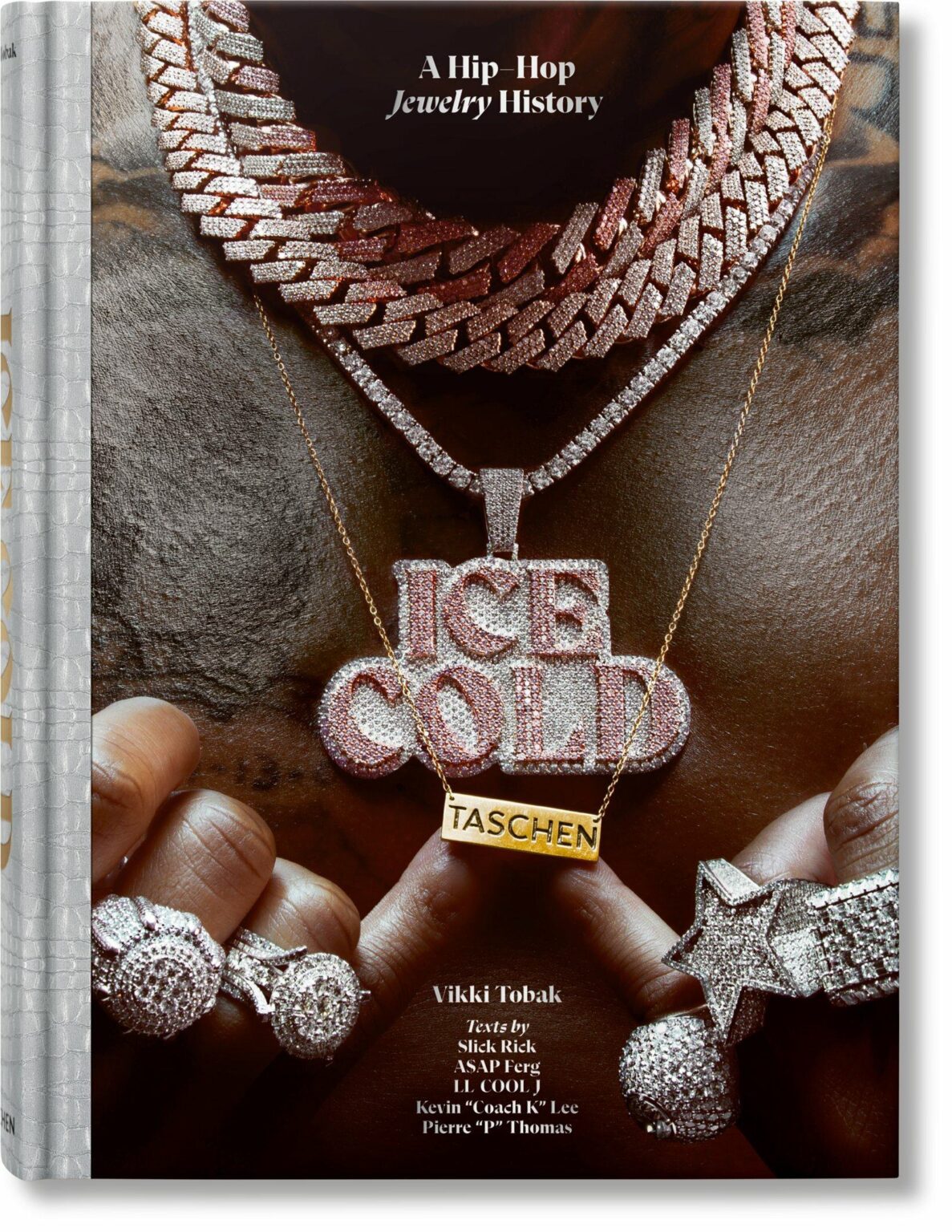 Check out Taschen’s newest coffee-table book, Ice Cold: A Hip-Hop Jewelry History, where Rihanna, Nicki Minaj, Cardi B, and Megan Thee Stallion flaunt their extravagant diamond necklaces and designer watches